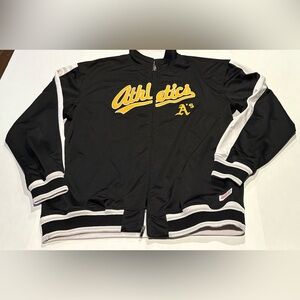 Oakland A’s Athletics Men’s Track Jacket Size XL Stitches Black MLB